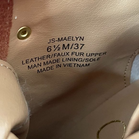 JESSICA Simpson Maelyn Lace-Up Suede Sherpa Platform Wedge Hiker Boots 6.5 - Picture 3 of 13